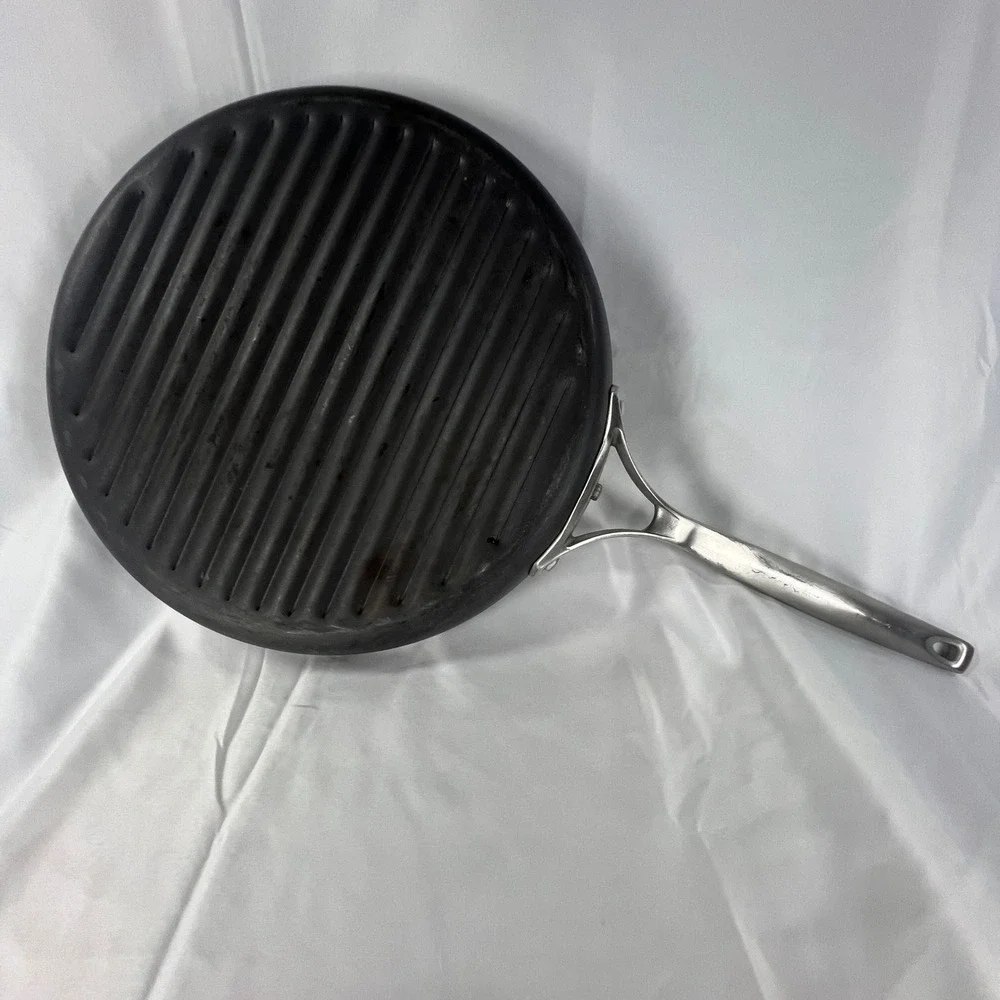 Calphalon Contemporary Nonstick 12 Inch Round Grill Pan Black Aluminum